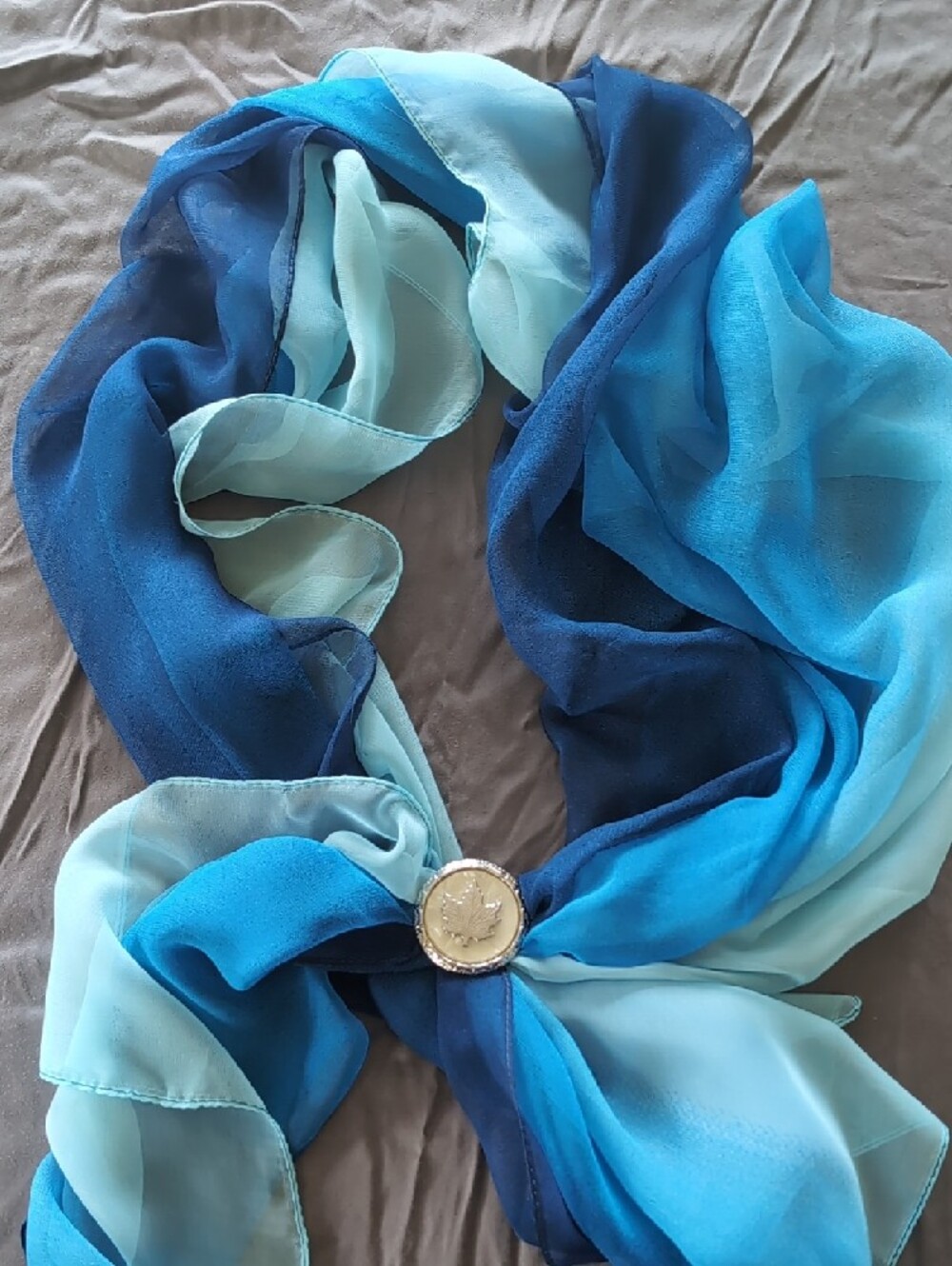 Blue Ombre Fabric Panel